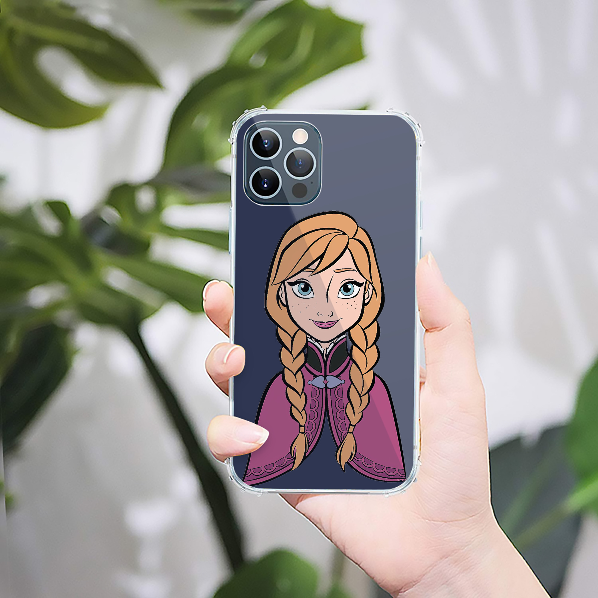 （画像用） アナと雪の女王 アンナ エルサ Frozen Anna Elsa 【iPhone 12シリーズ対応】透明スマホケース（クリアソフトケース）